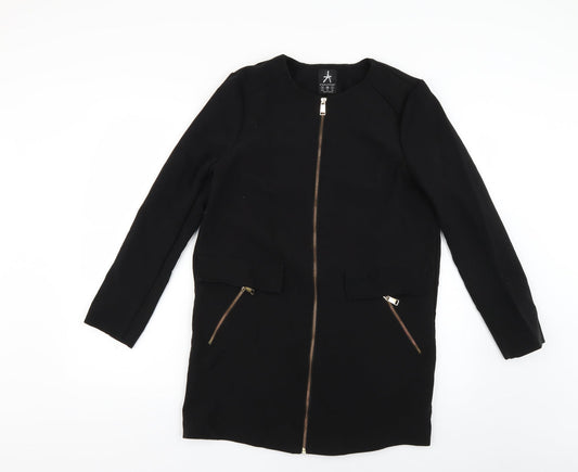 Womens UK Size 8 Atmosphere Black Overcoat