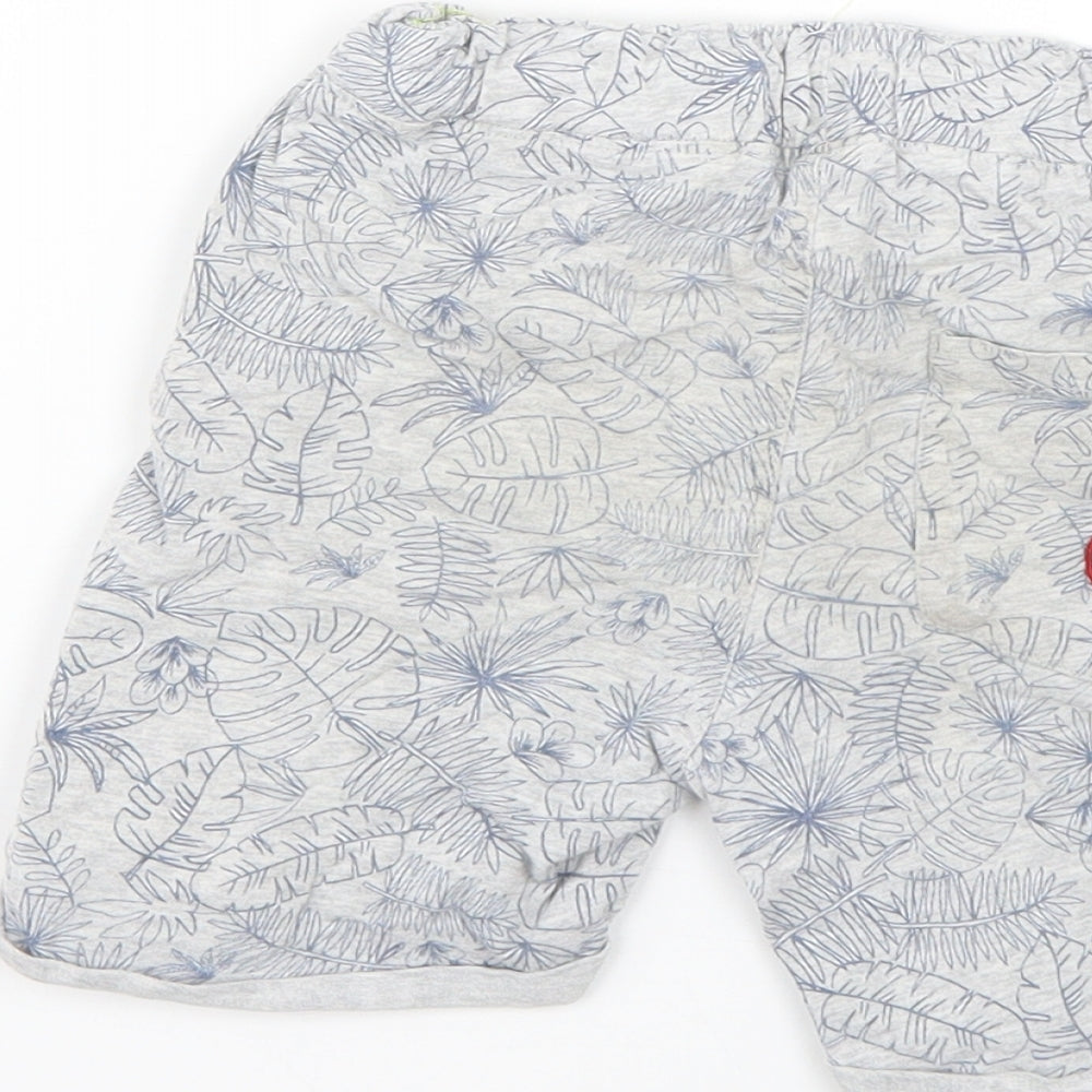lcdp Boys Grey Geometric  Sweat Shorts Size 5 Years