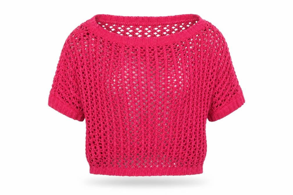 Womens UK Size 12 Papaya Pink Pullover Jumper