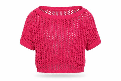 Womens UK Size 12 Papaya Pink Pullover Jumper