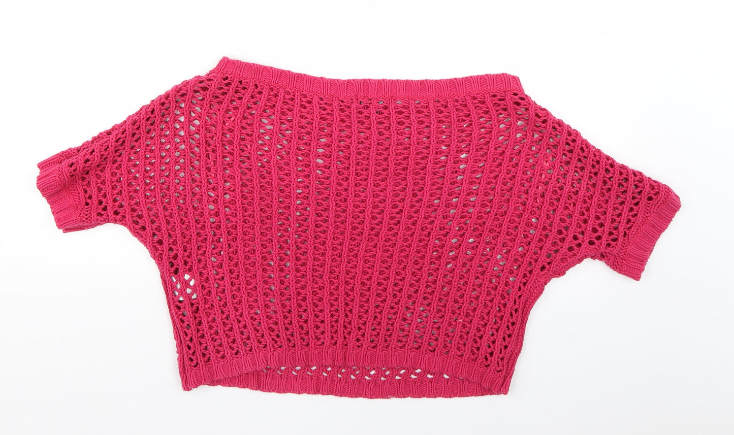 Womens UK Size 12 Papaya Pink Pullover Jumper