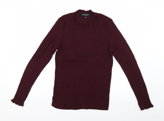 Womens UK Size 10 Dorothy Perkins Red Pullover Jumper