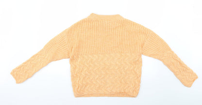 Womens UK Size S Dorothy Perkins Orange Pullover Jumper