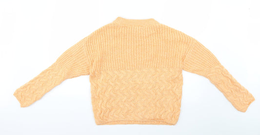 Womens UK Size S Dorothy Perkins Orange Pullover Jumper