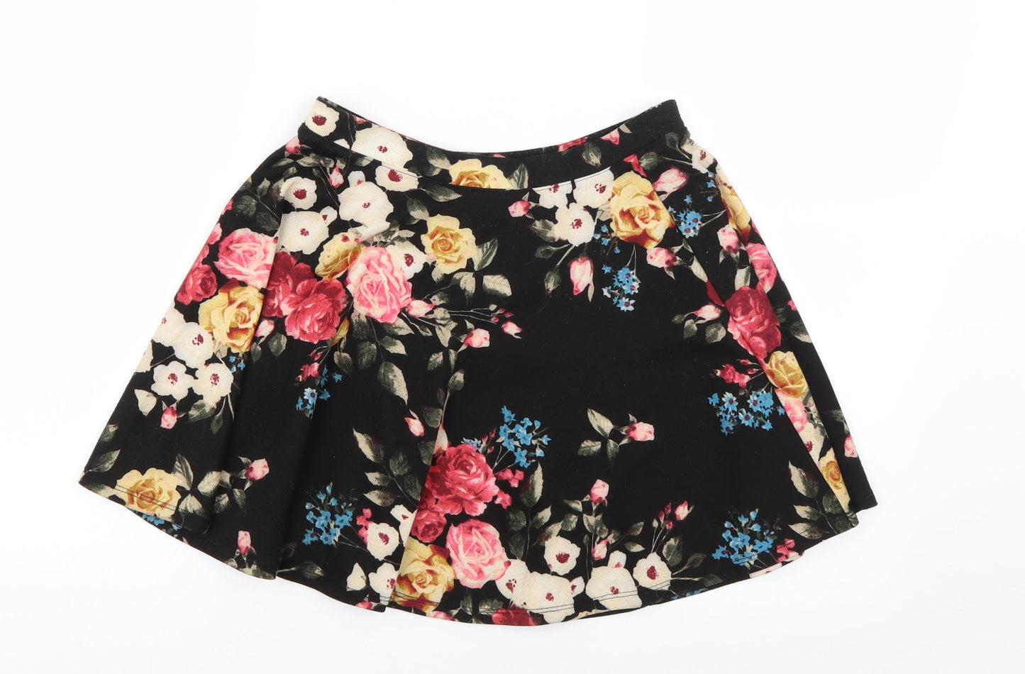 FOREVER 21 Womens Multicoloured Floral  Flare Skirt Size S