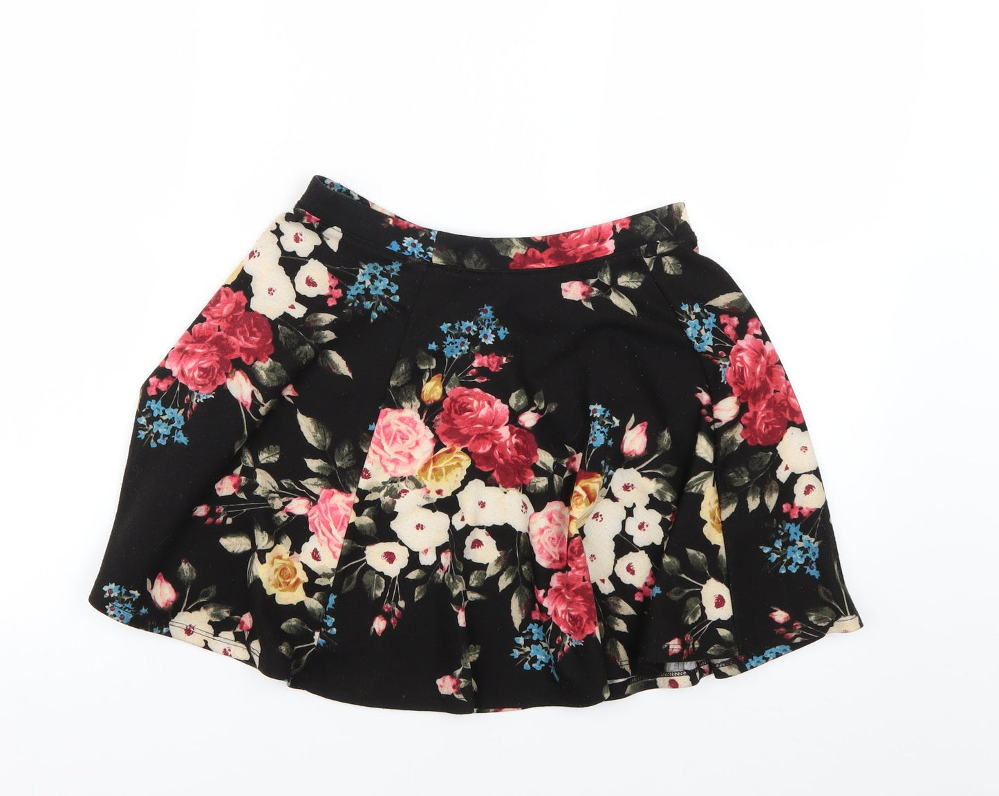 FOREVER 21 Womens Multicoloured Floral  Flare Skirt Size S
