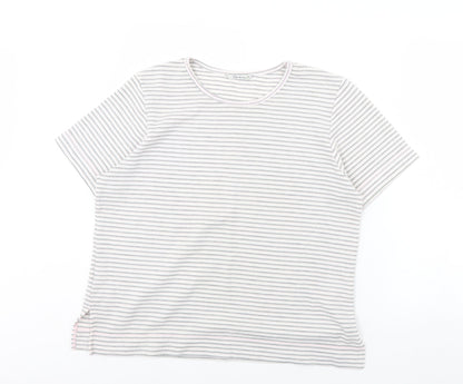 Womens UK Size 14 Berketex White Basic T-Shirt