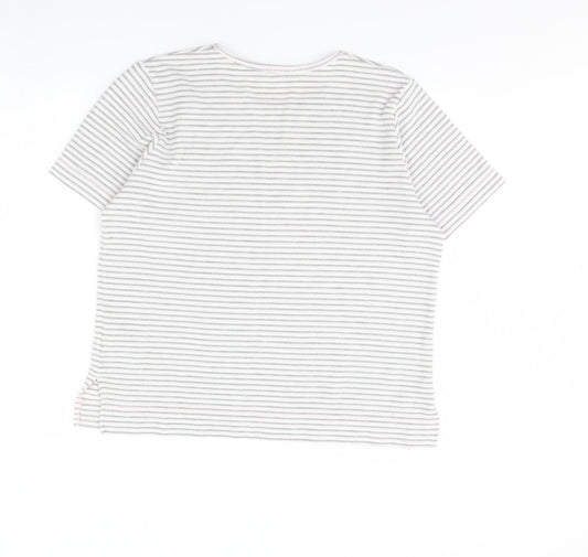 Womens UK Size 14 Berketex White Basic T-Shirt