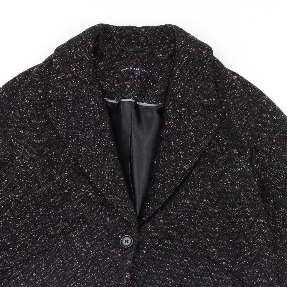 Womens UK Size 8 m&s Black Jacket
