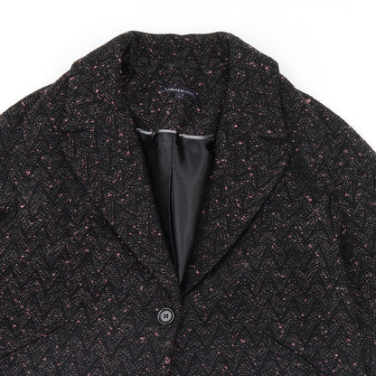Womens UK Size 8 m&s Black Jacket