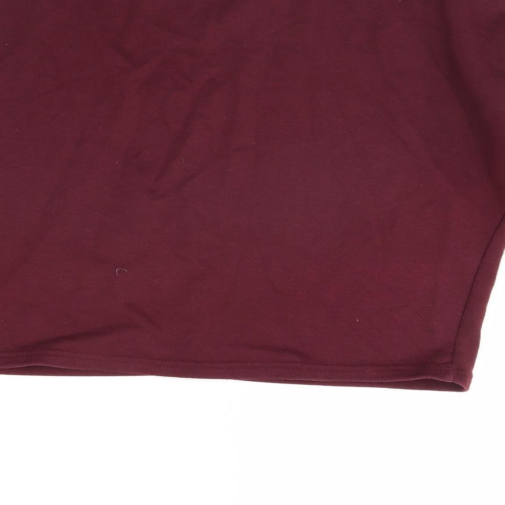 Womens UK Size 10 New Look Red Pullover Jumper