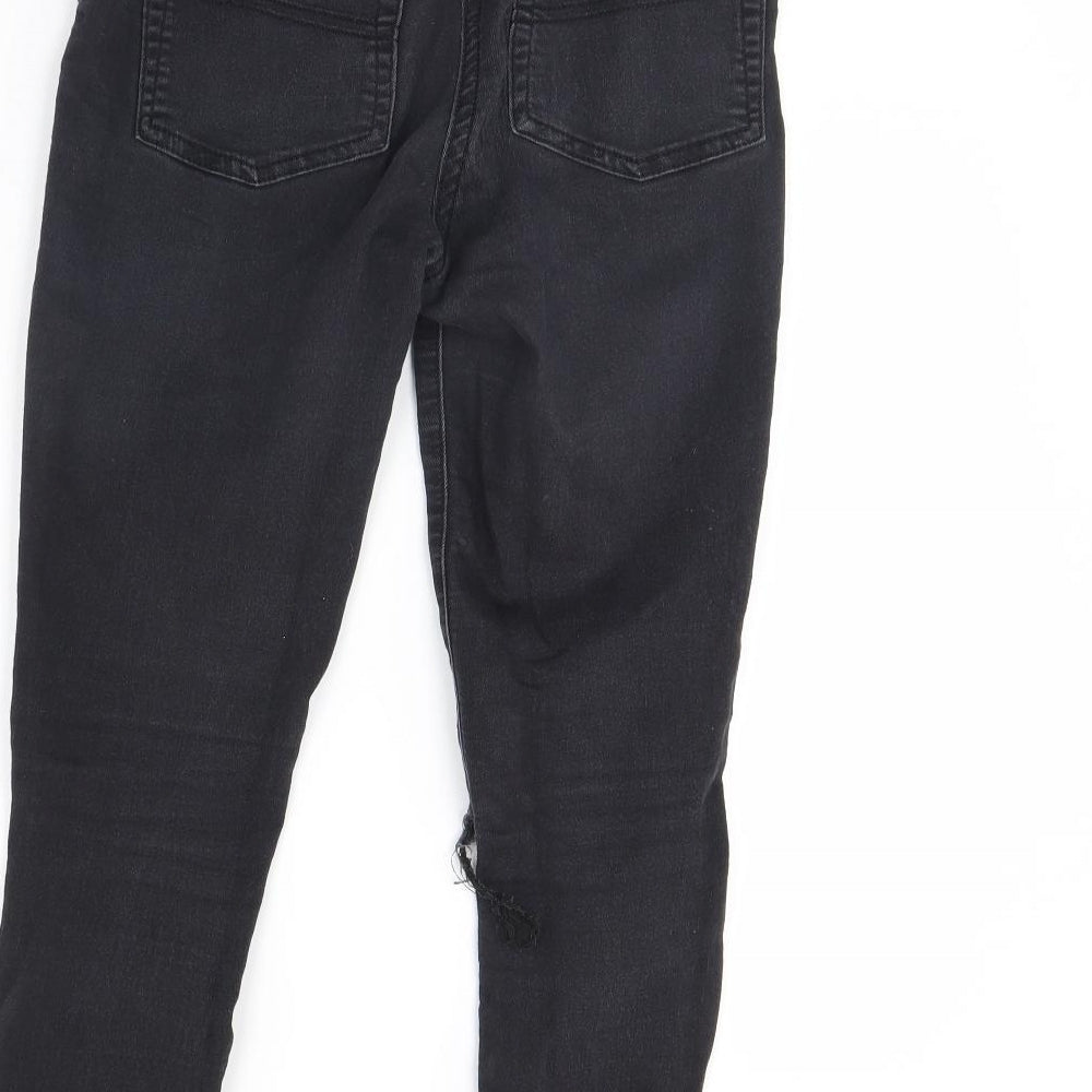 COLLUSION Womens Black  Denim Skinny Jeans Size 26 in L28 in