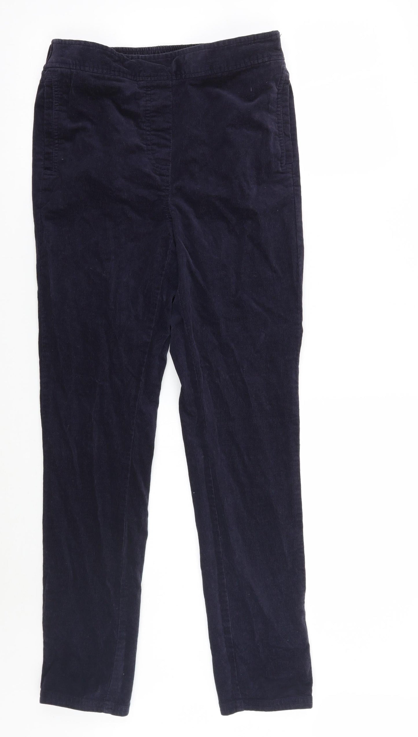 Womens UK Size 10 Marks and Spencer Regular Fit  Blue Trousers