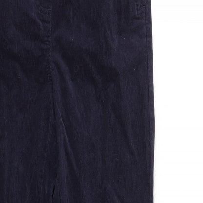 Womens UK Size 10 Marks and Spencer Regular Fit  Blue Trousers