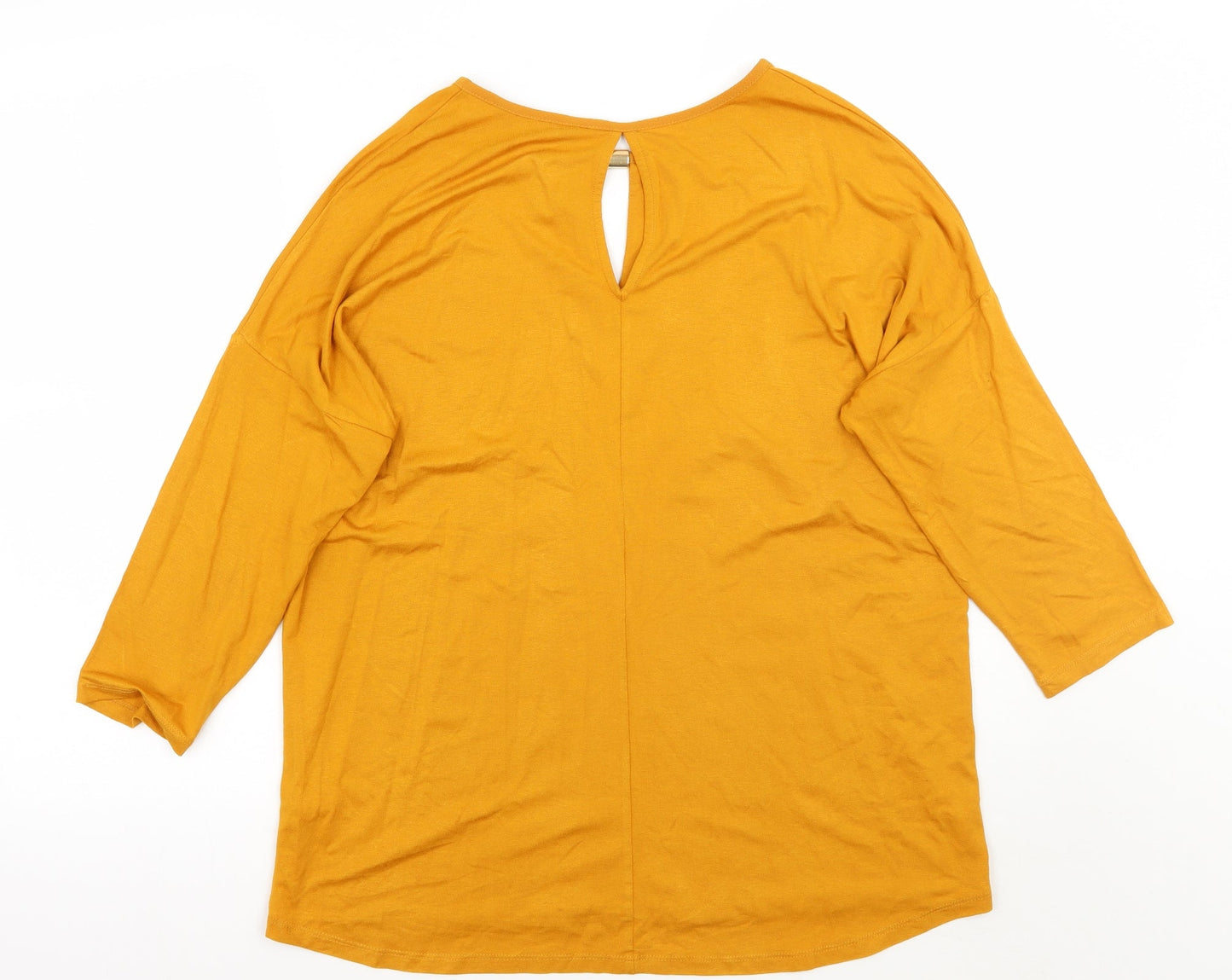 F&F Womens Yellow   Basic Blouse Size 14