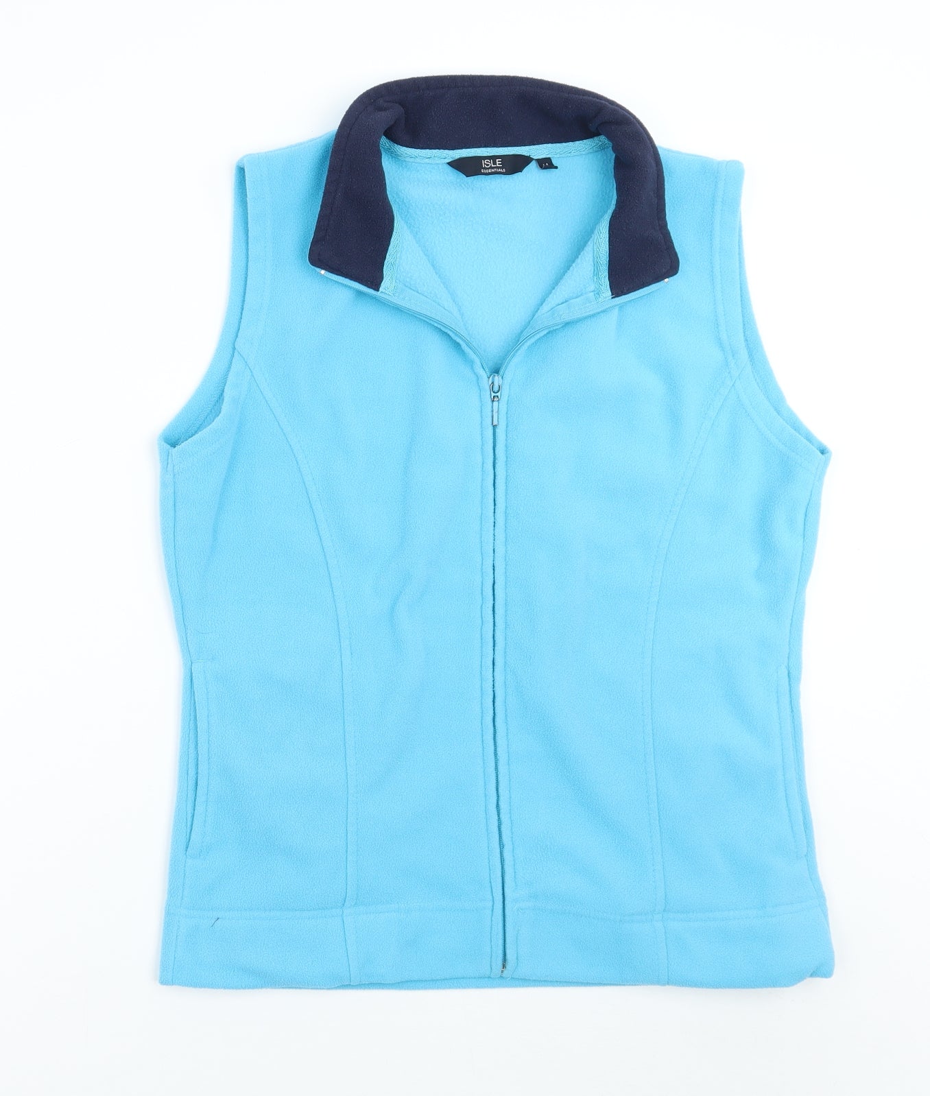 Womens UK Size M Isle Blue Gilet