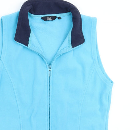 Womens UK Size M Isle Blue Gilet