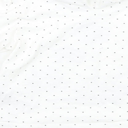 Marks and Spencer Girls White Polka Dot  Basic T-Shirt Size 12 Months