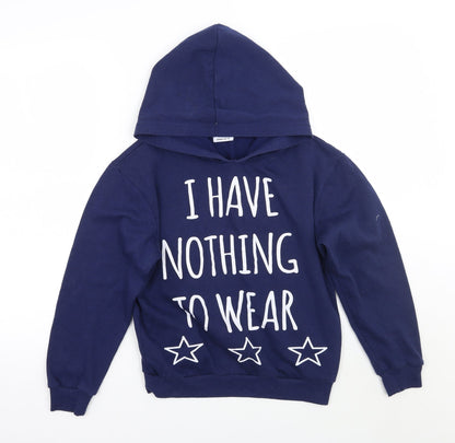 Love to sleep  Womens Blue   Pullover Hoodie Size 8
