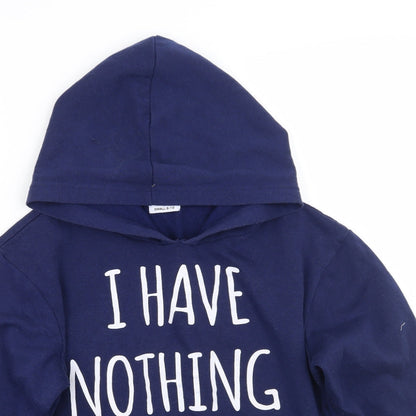 Love to sleep  Womens Blue   Pullover Hoodie Size 8
