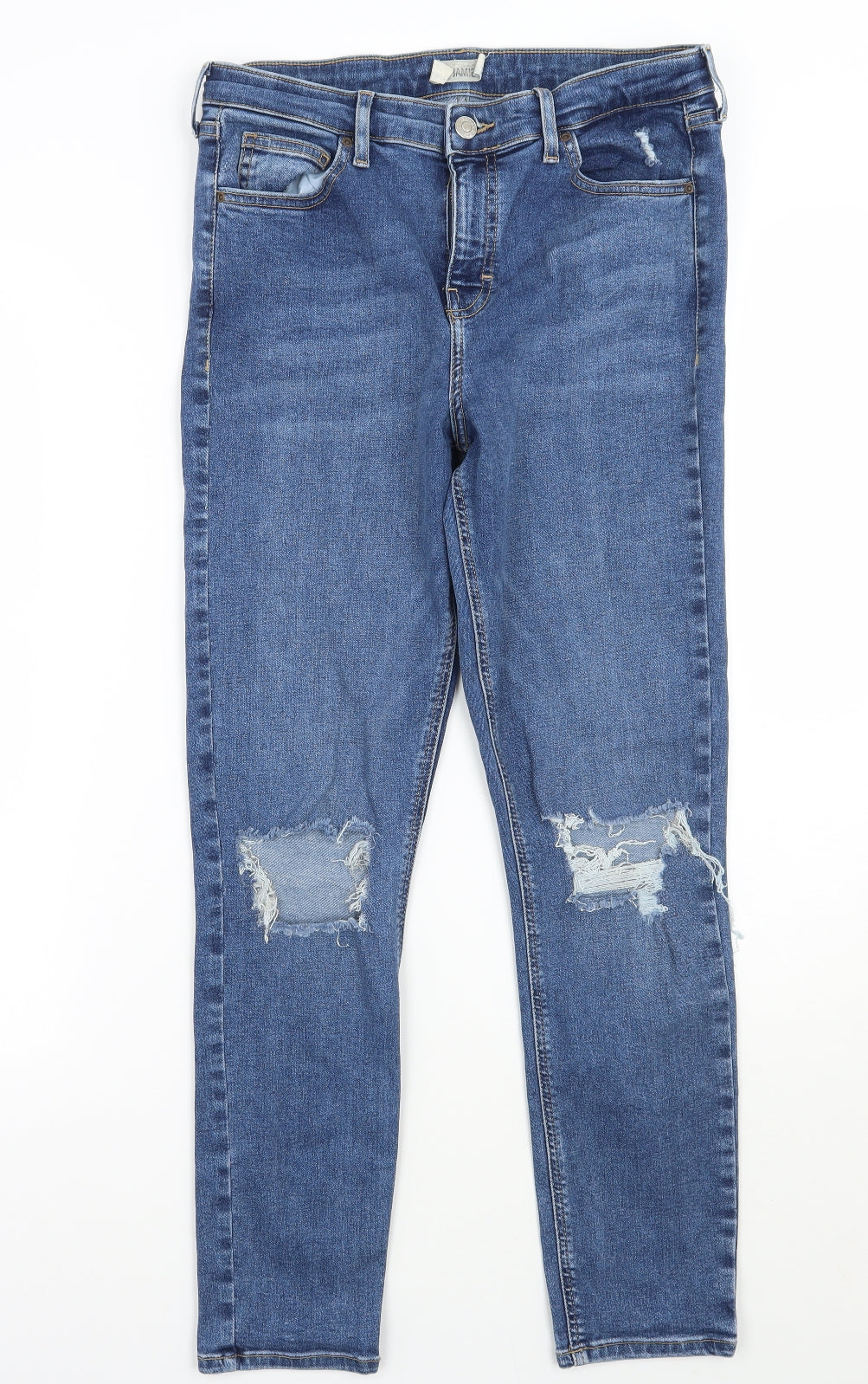 Topshop Womens Blue   Skinny Jeans Size 30 L26.5 in