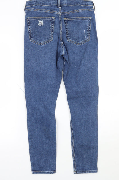 Topshop Womens Blue   Skinny Jeans Size 30 L26.5 in