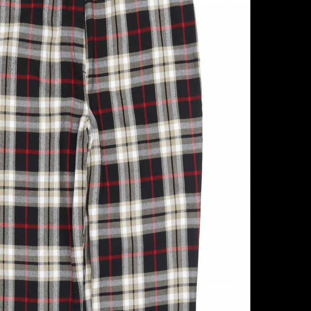 Nasty Gal Womens Blue Check  Trousers  Size 10 L27 in