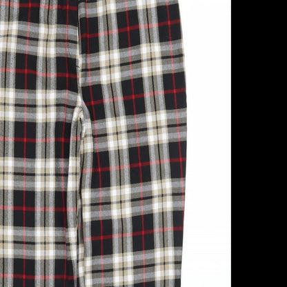 Nasty Gal Womens Blue Check  Trousers  Size 10 L27 in