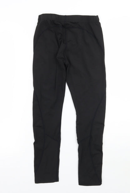 Womens UK Size 28 Preworn  Cropped Black Leggings