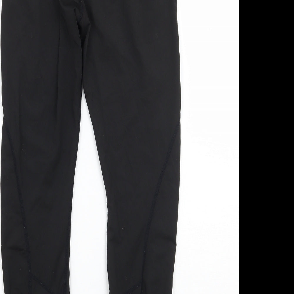 Womens UK Size 28 Preworn  Cropped Black Leggings