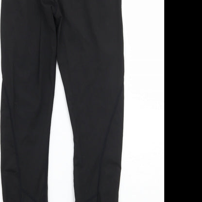 Womens UK Size 28 Preworn  Cropped Black Leggings
