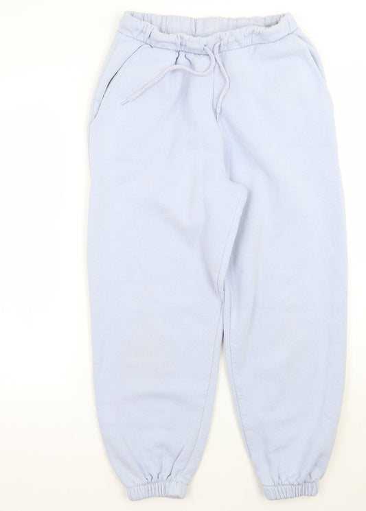 Womens UK Size 10 ASOS Regular Fit Sweatpants Blue Trousers