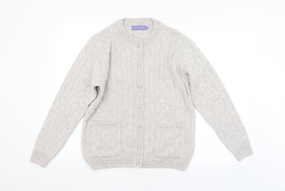 Autonomy Womens Grey Argyle/Diamond  Pullover Jumper Size S