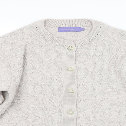 Autonomy Womens Grey Argyle/Diamond  Pullover Jumper Size S