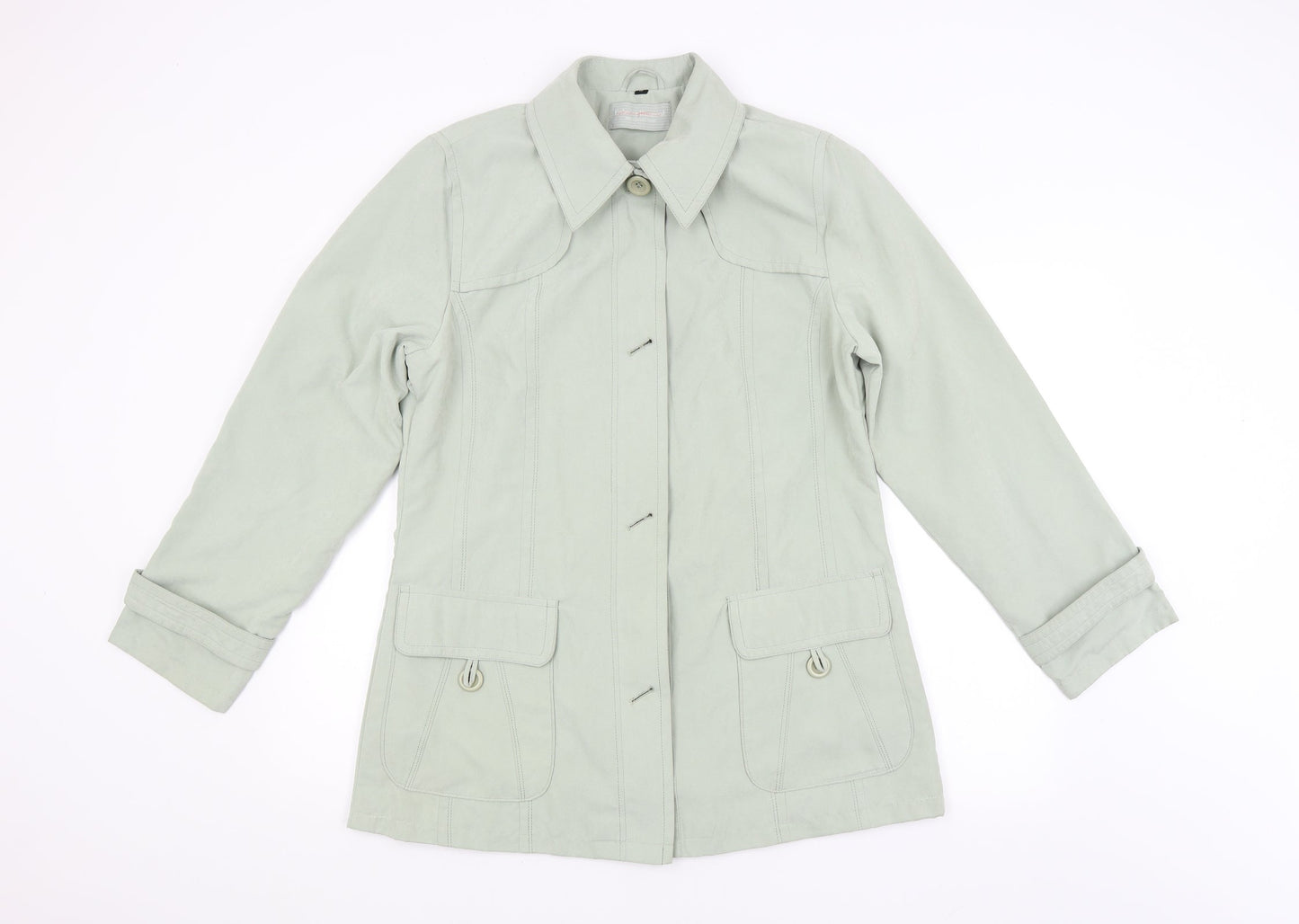 Womens UK Size 14 Katherine Hammond Green Overcoat