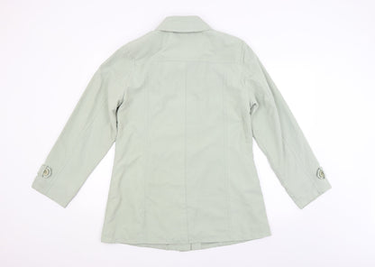 Womens UK Size 14 Katherine Hammond Green Overcoat