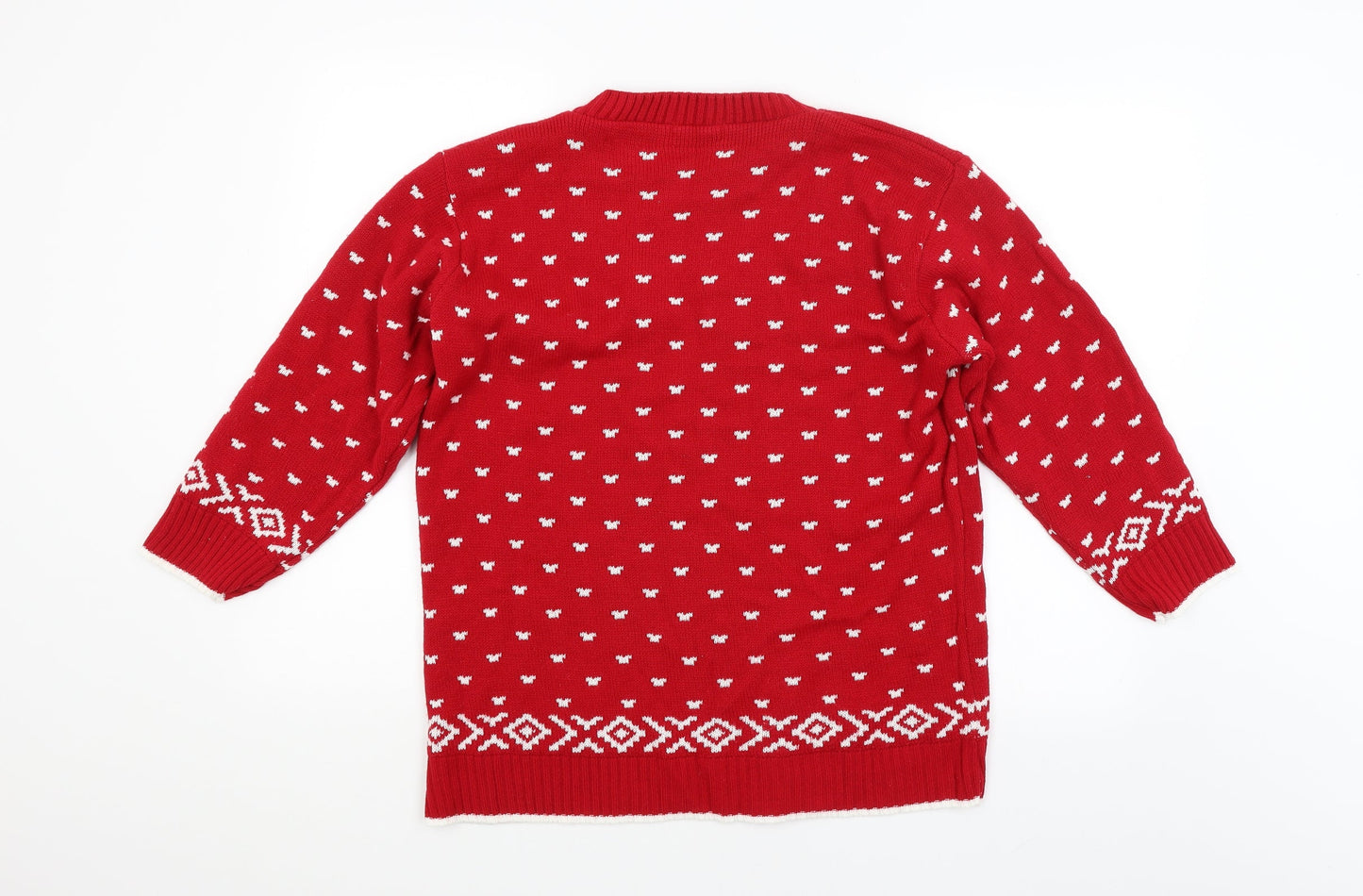 Womens UK Size  Preworn Red Pullover Jumper