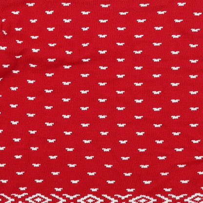 Womens UK Size  Preworn Red Pullover Jumper