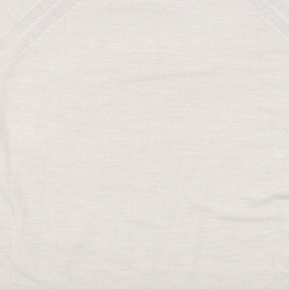 Womens UK Size 16 M&S Beige Pullover Jumper
