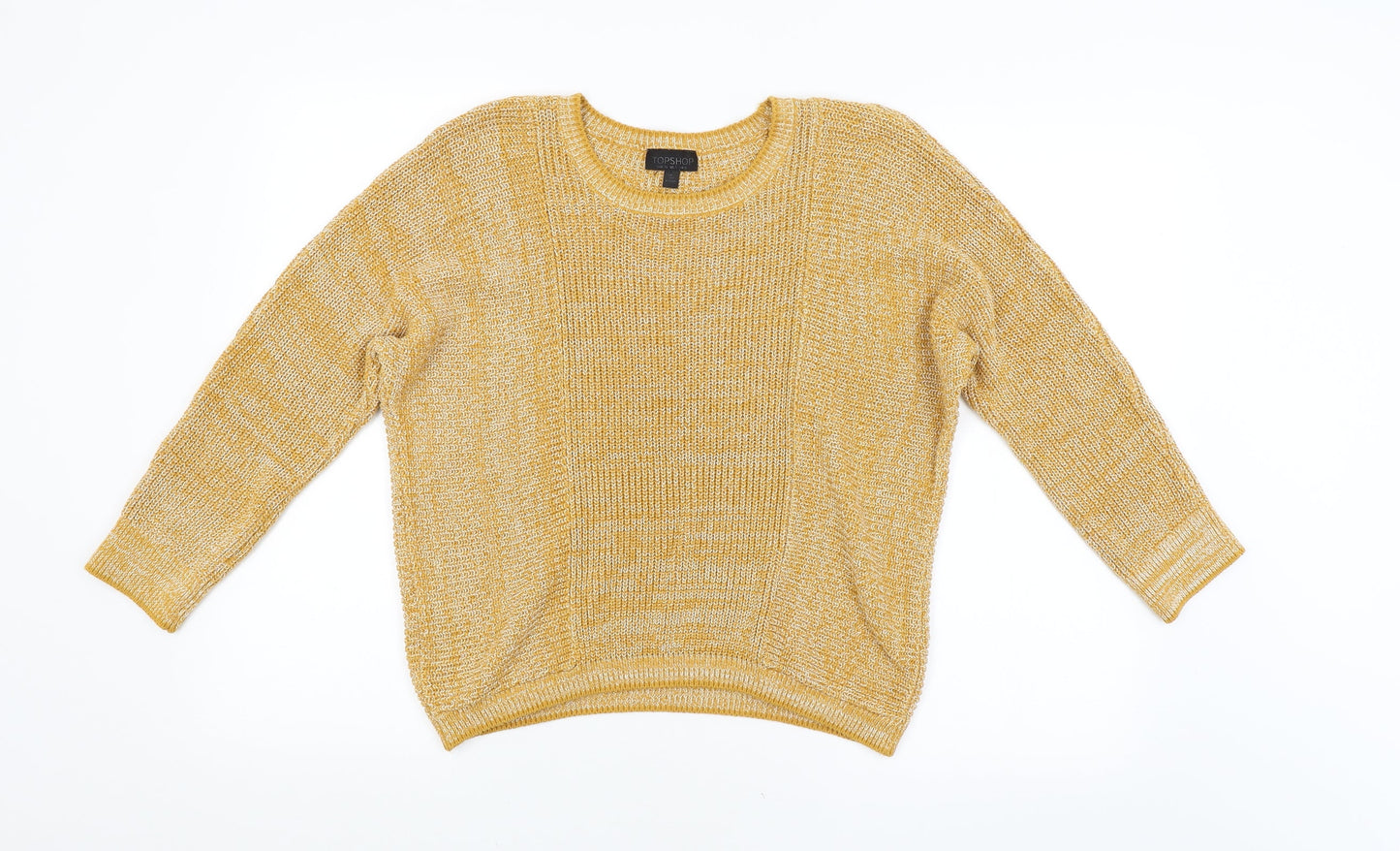 Womens UK Size 8 Topshop Orange Pullover Jumper