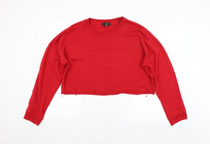 Womens UK Size 14 Missguided Red Pullover Jumper
