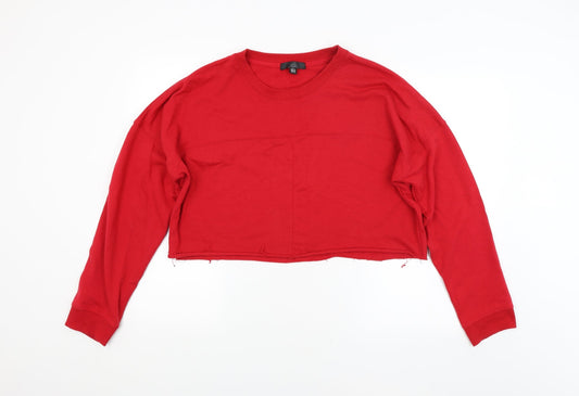 Womens UK Size 14 Missguided Red Pullover Jumper