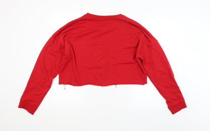 Womens UK Size 14 Missguided Red Pullover Jumper