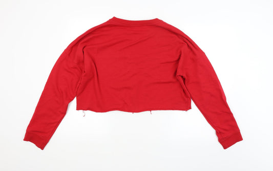 Womens UK Size 14 Missguided Red Pullover Jumper