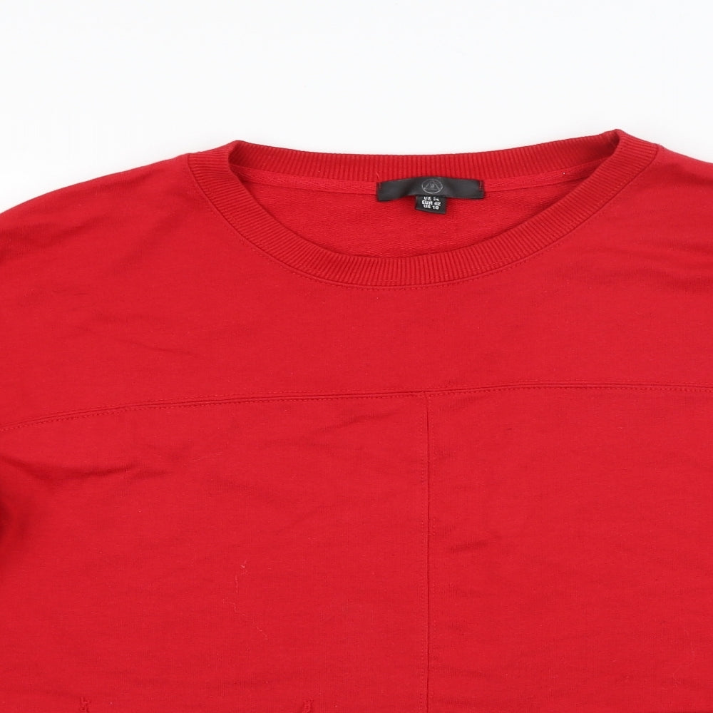 Womens UK Size 14 Missguided Red Pullover Jumper