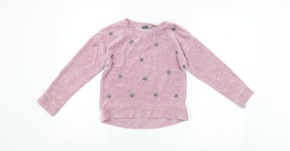 NEXT Girls Purple   Pullover Jumper Size 8 Years