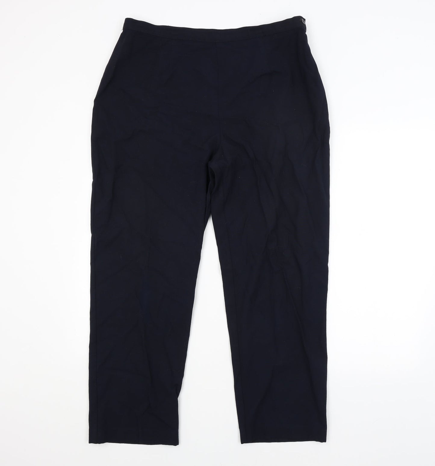 Womens UK Size 18 BHS Regular Fit  Blue Trousers