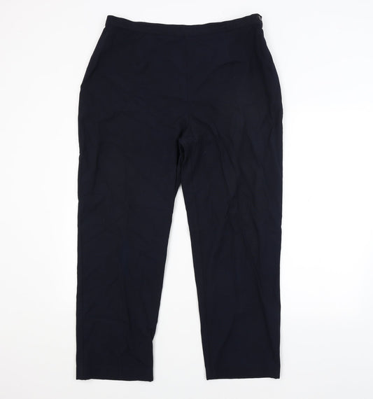Womens UK Size 18 BHS Regular Fit  Blue Trousers