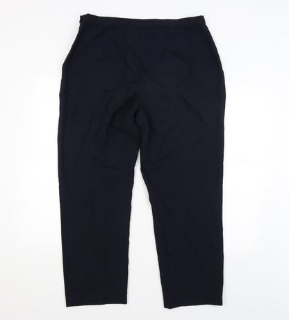 Womens UK Size 18 BHS Regular Fit  Blue Trousers