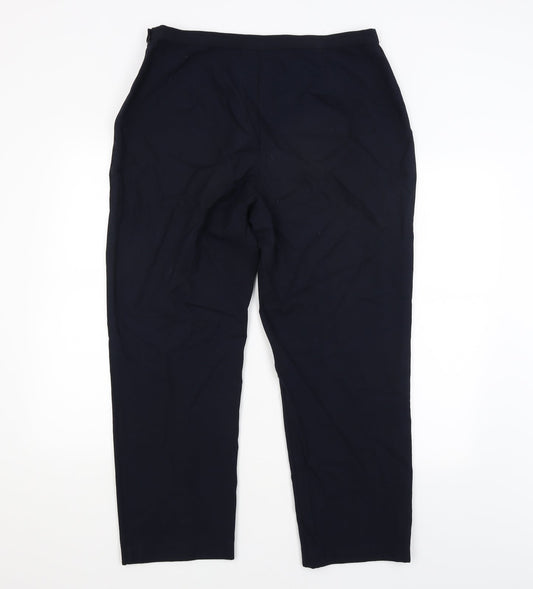Womens UK Size 18 BHS Regular Fit  Blue Trousers
